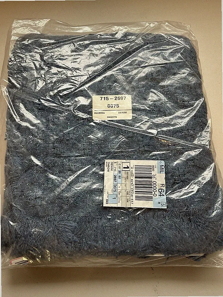 50x56 Blue Denim Throw Blanket
