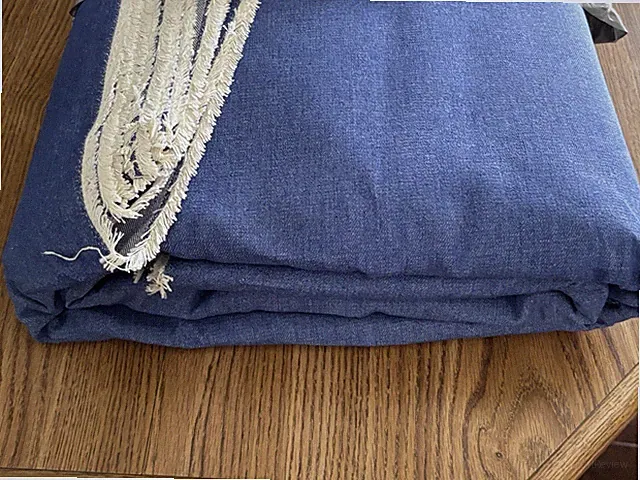Denim Queen Size Bed Spread Cover / Material