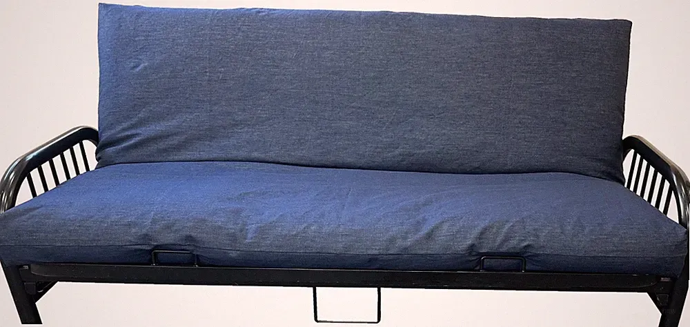 Full Dark Blue Denim Futon Mattress Cover, Bed Protectors, Slipcovers, Covers