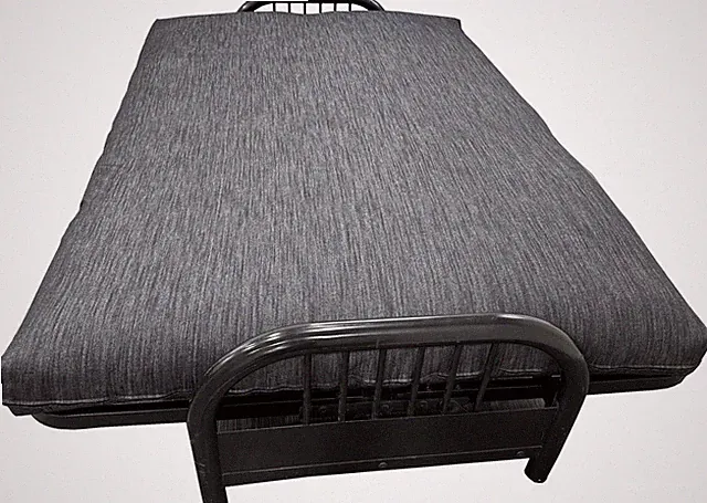 Full Size Black Denim Futon Mattress Cover, Bed Slipcovers, Encasement