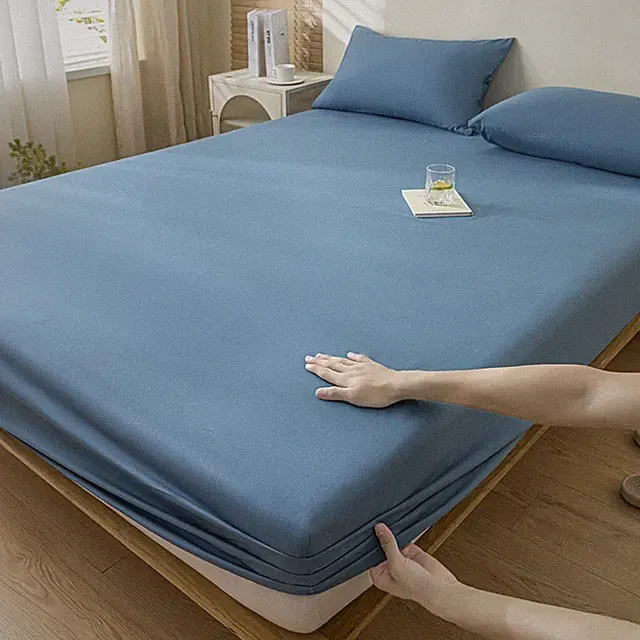 Mattress Covers Protector Adjustable Non-Slip Bed Fitted Sheet with Elastic Band