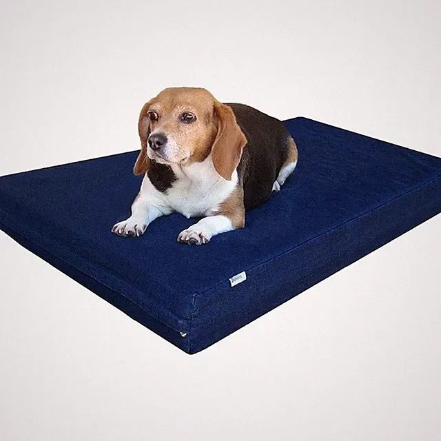 Orthopedic Cooling Dog Bed High Density Memory Foam Waterproof Denim Cover New