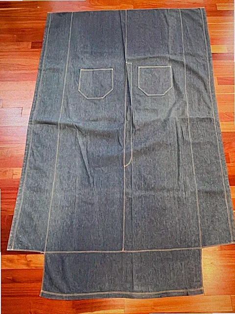Peacock Alley Blue Denim Coverlet Twin Size Blue Jeans Theme RARE