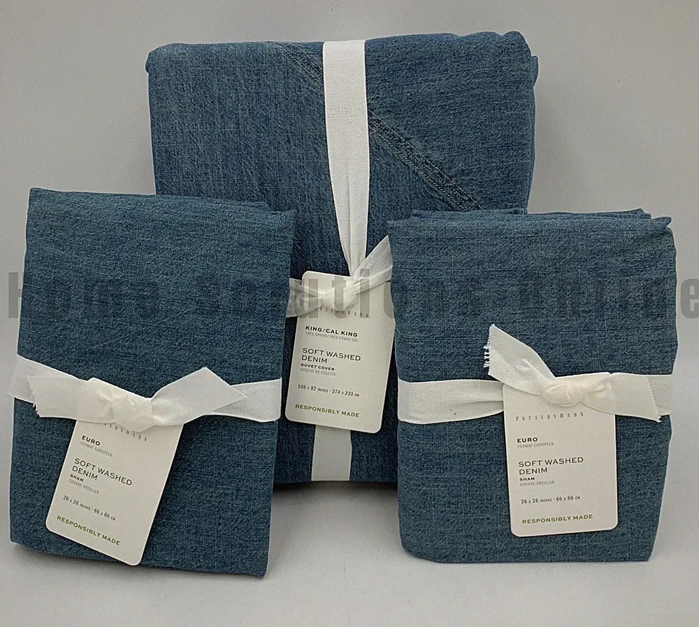 Denim California king bedding