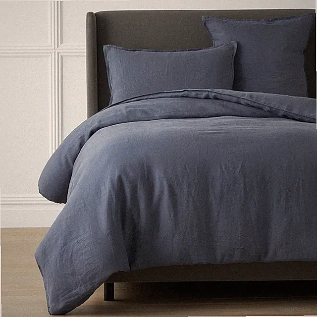 Premium Breathable Washed Linen Solid Duvet Cover-Legends Hotel|6204