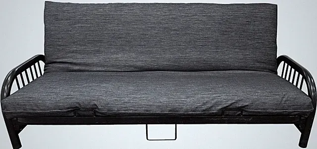 Queen Black Denim Futon Mattress Cover, Bed Slipcovers, Encasement