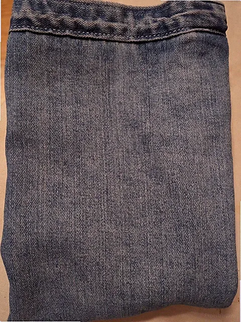 Ralph Lauren Stonewashed Blue Denim EURO Sham Signature Buttons One