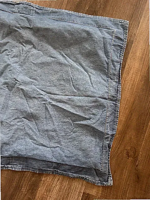 RL Ralph Lauren vintage made USA cotton denim split back pillowcase Standard
