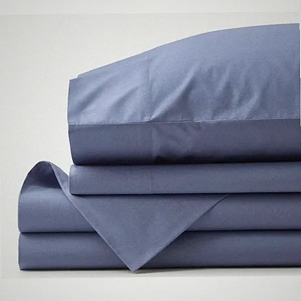 Solid Garment Washed Cotton Percale Bed Sheet Set - Rose, Full FREESHIPS