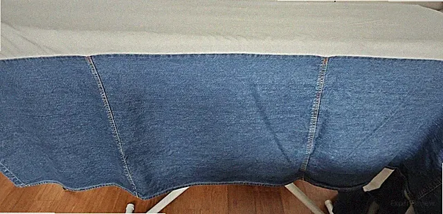 Tommy Hilfiger Blue Denim Full/Double Size Bed Skirt Split Corners 14" Drop