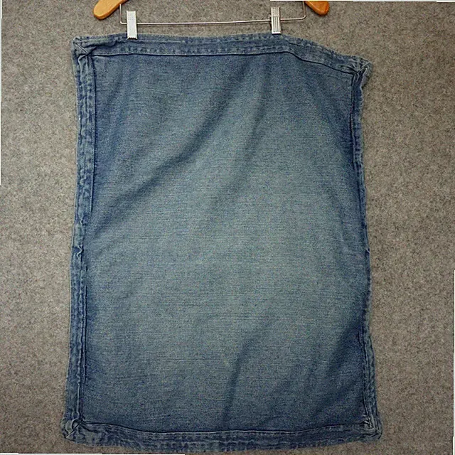 Vintage LAUREN Ralph Lauren Pillow Case Blue Denim Sham Cotton Standard 20x28
