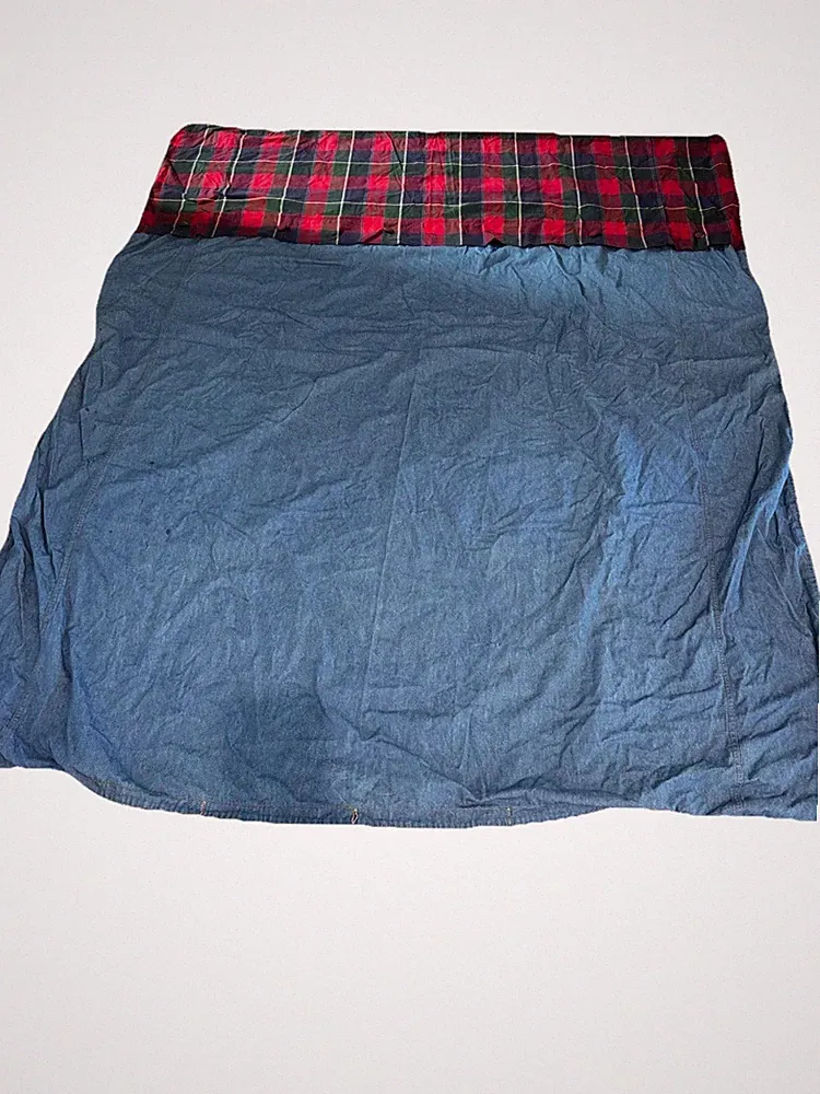 Vintage Ralph Lauren Denim Plaid Duvet Twin